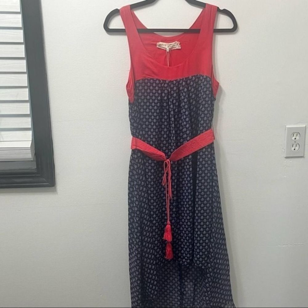 Red and Blue Summer dress